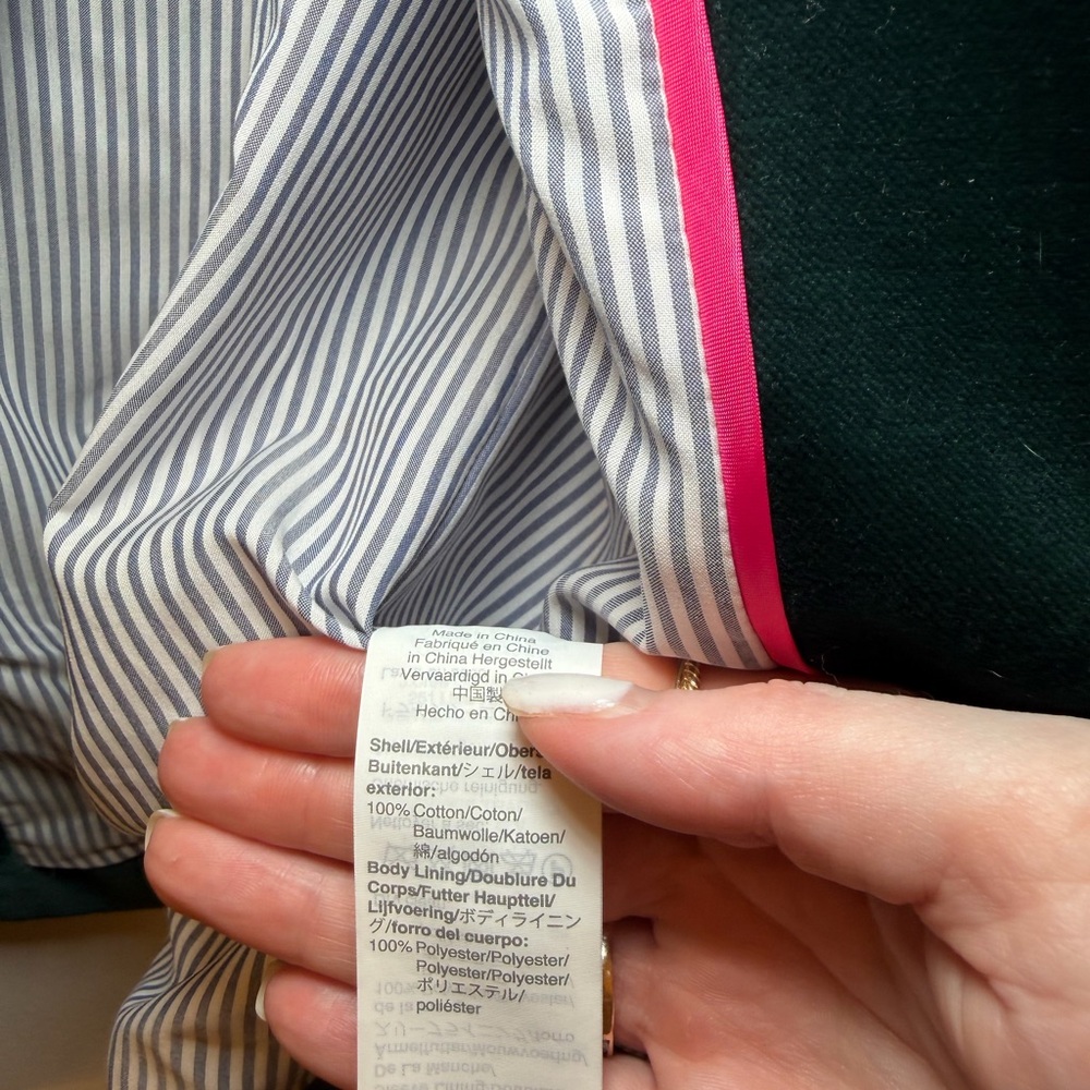 J.Crew Parke Forest Green Velvet Blazer - Picture 5 of 7